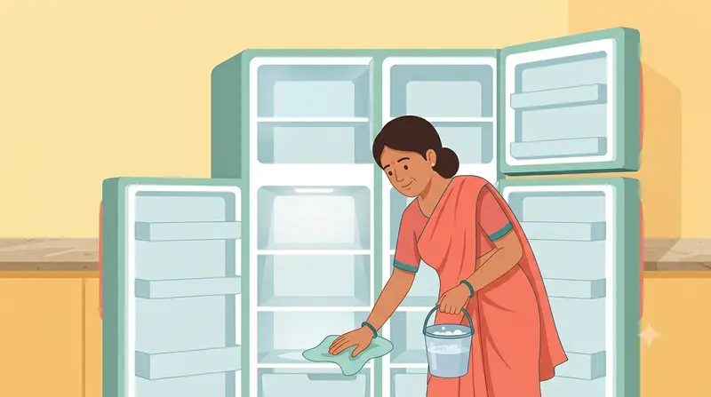 महीने में एक बार फ्रिज की सफाई करें
